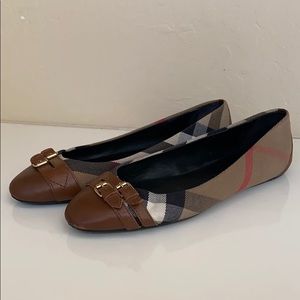 💎SOLD💎Burberry Women's Cloth Ballet Flats 39.5